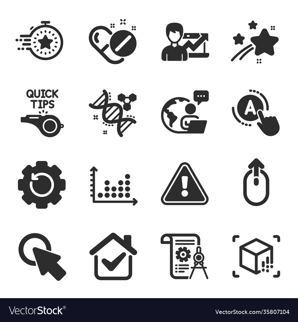 Set science icons such as augmented reality vector image Set science icons such as augmented reality