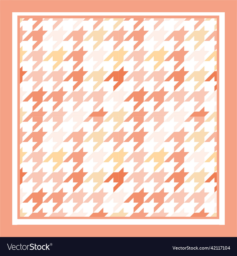 Silk checkered scarf pattern