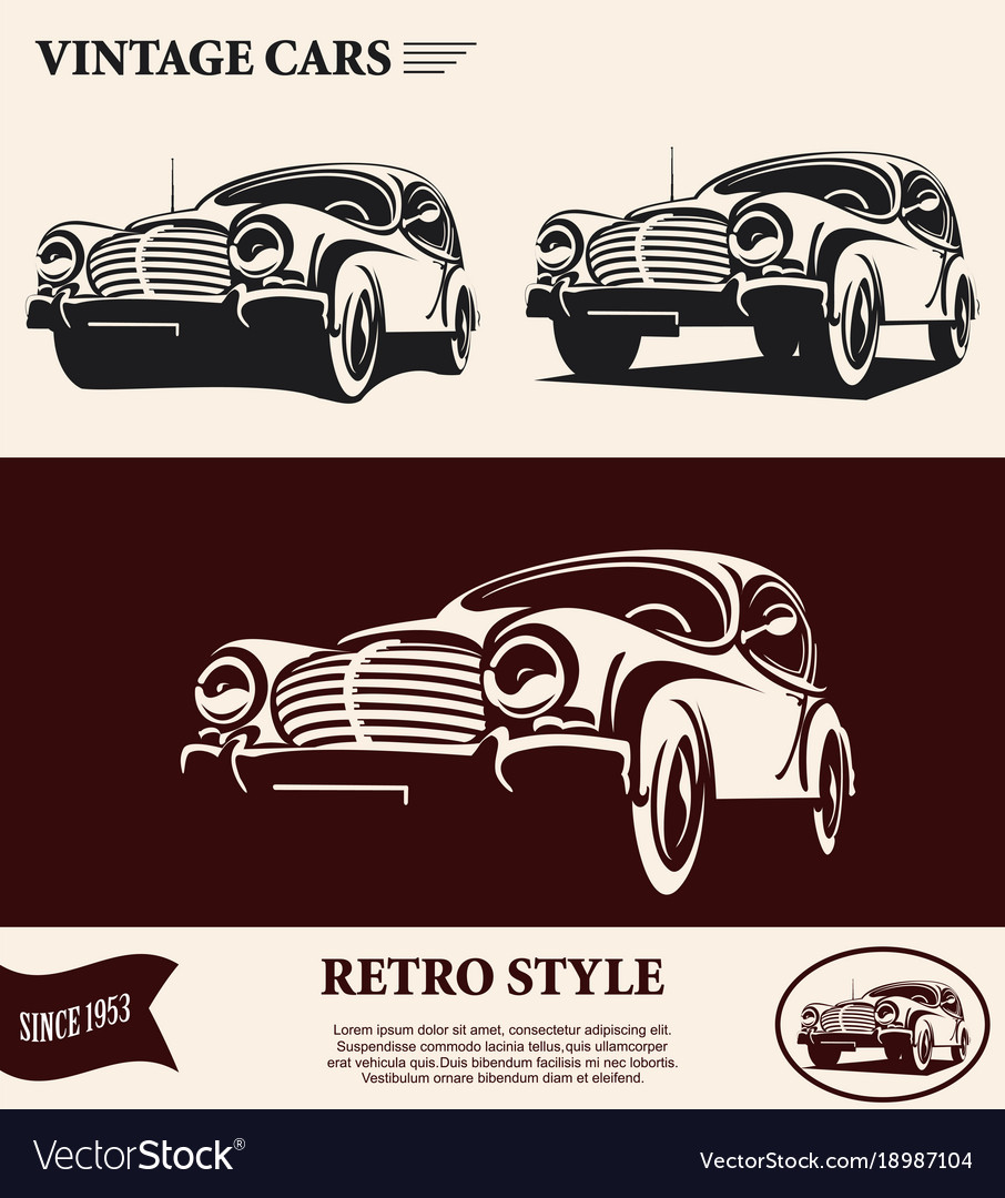 Vintage car label