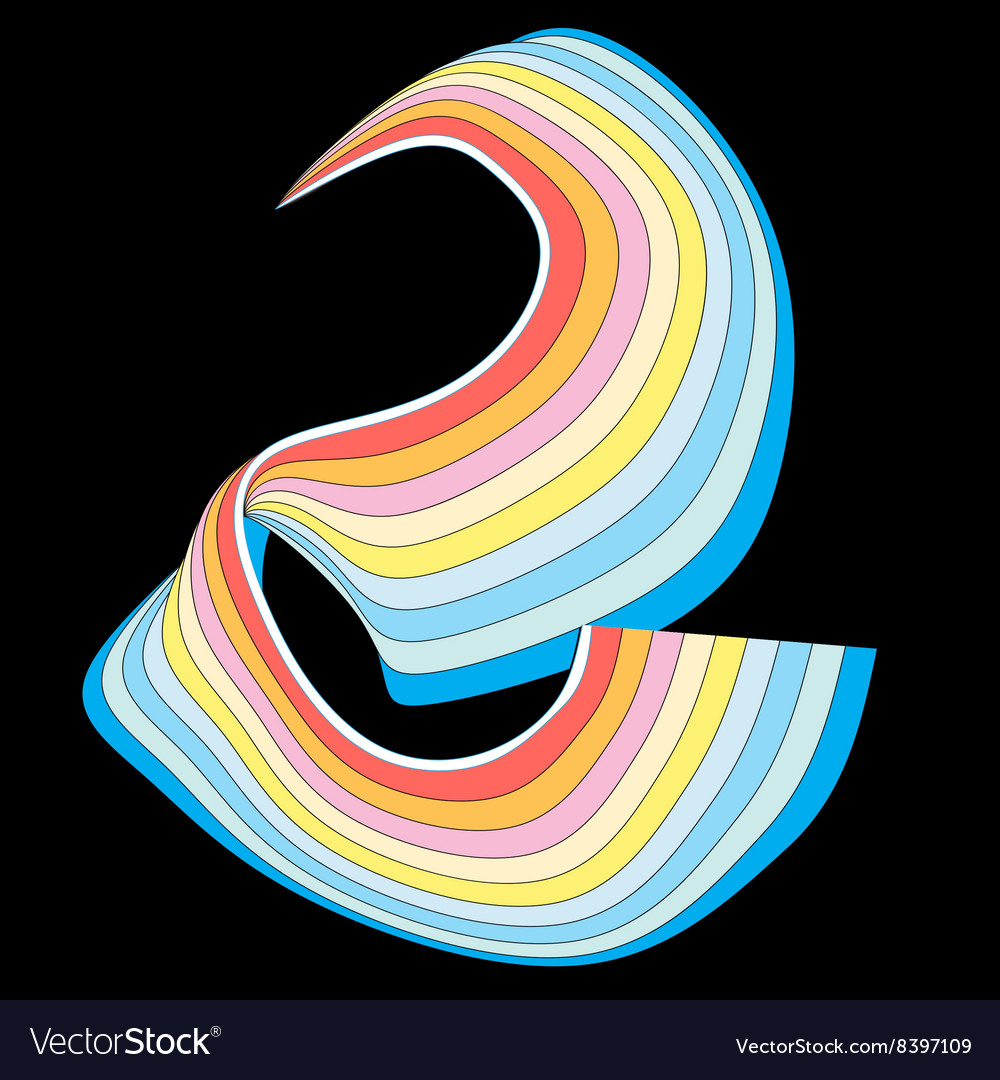Abstract colorful element