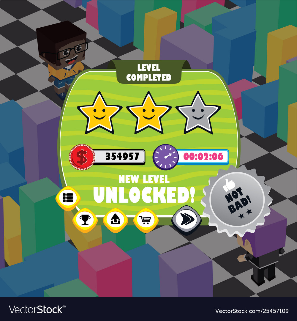 Game ui menu application mobile app