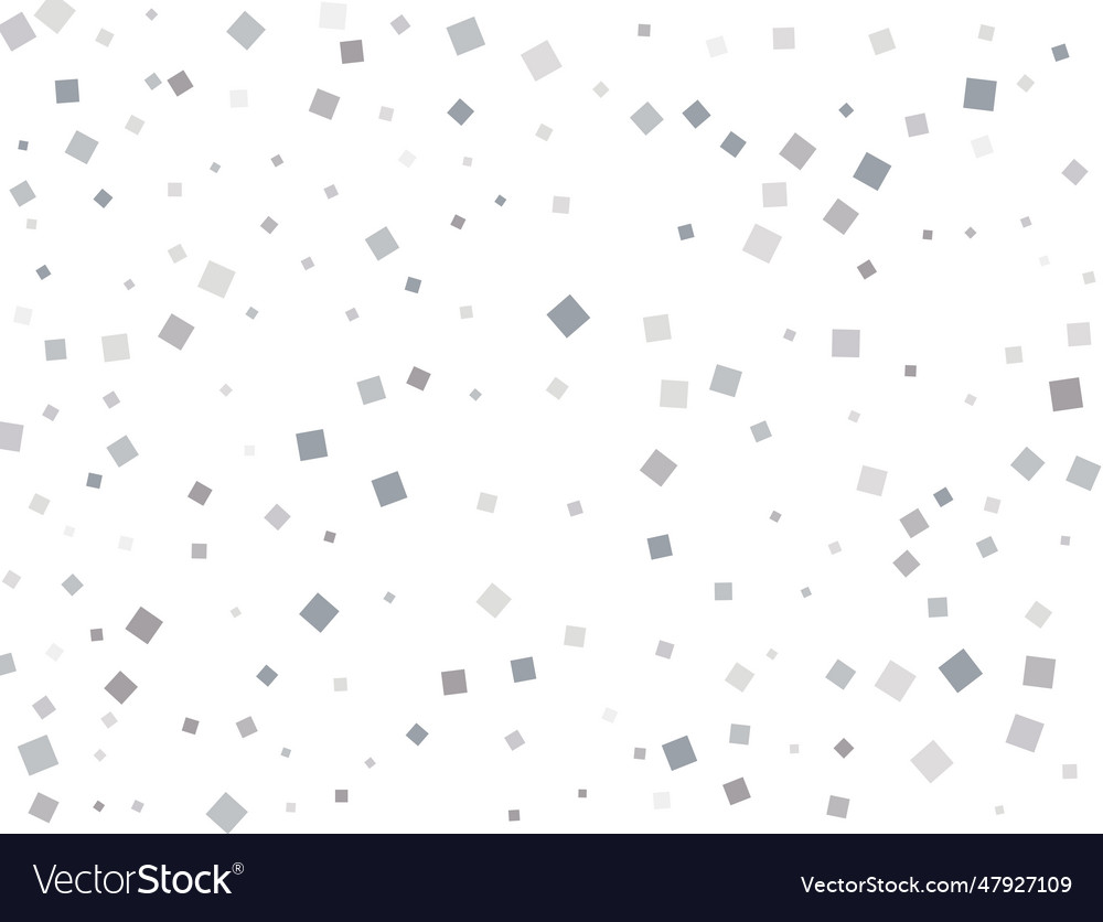 Geschlecht neutral silber Quadrat confetti