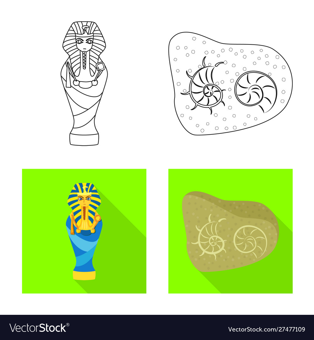 Isolated object story and items symbol set vector image Isolated object story and items symbol set