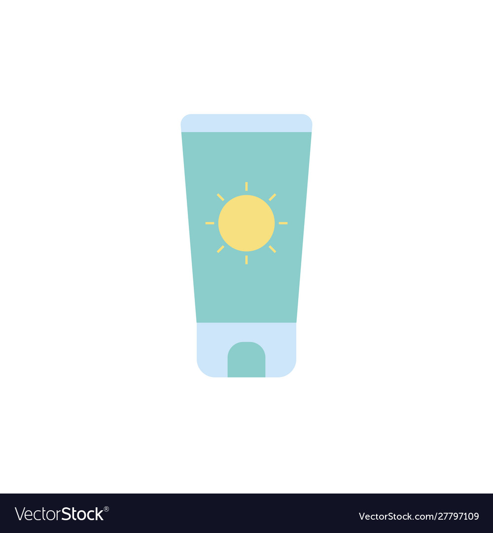 Isolated sun cream icon flat design Royalty Free Vector