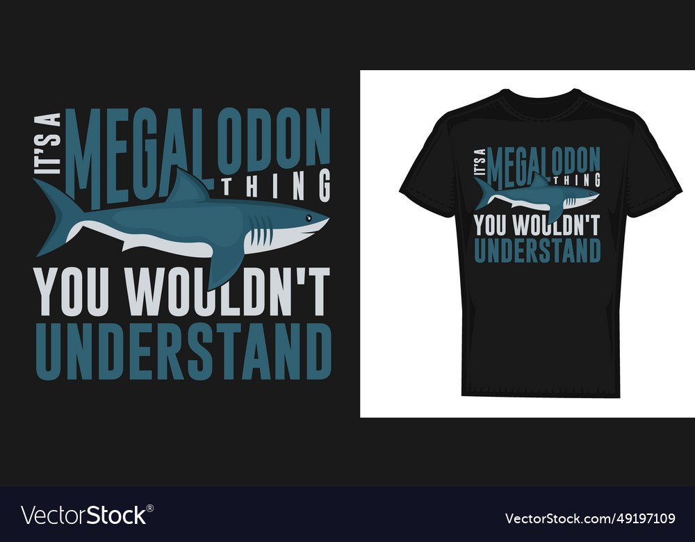 Megalodon shark ocean animal lover t shirt