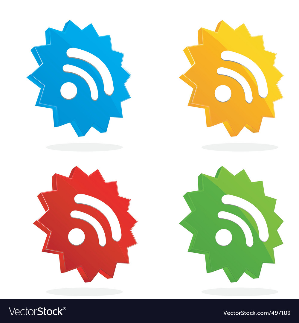 Set of rss icons