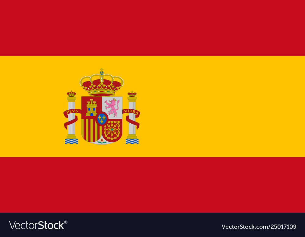 Spain flag isolate for web and print