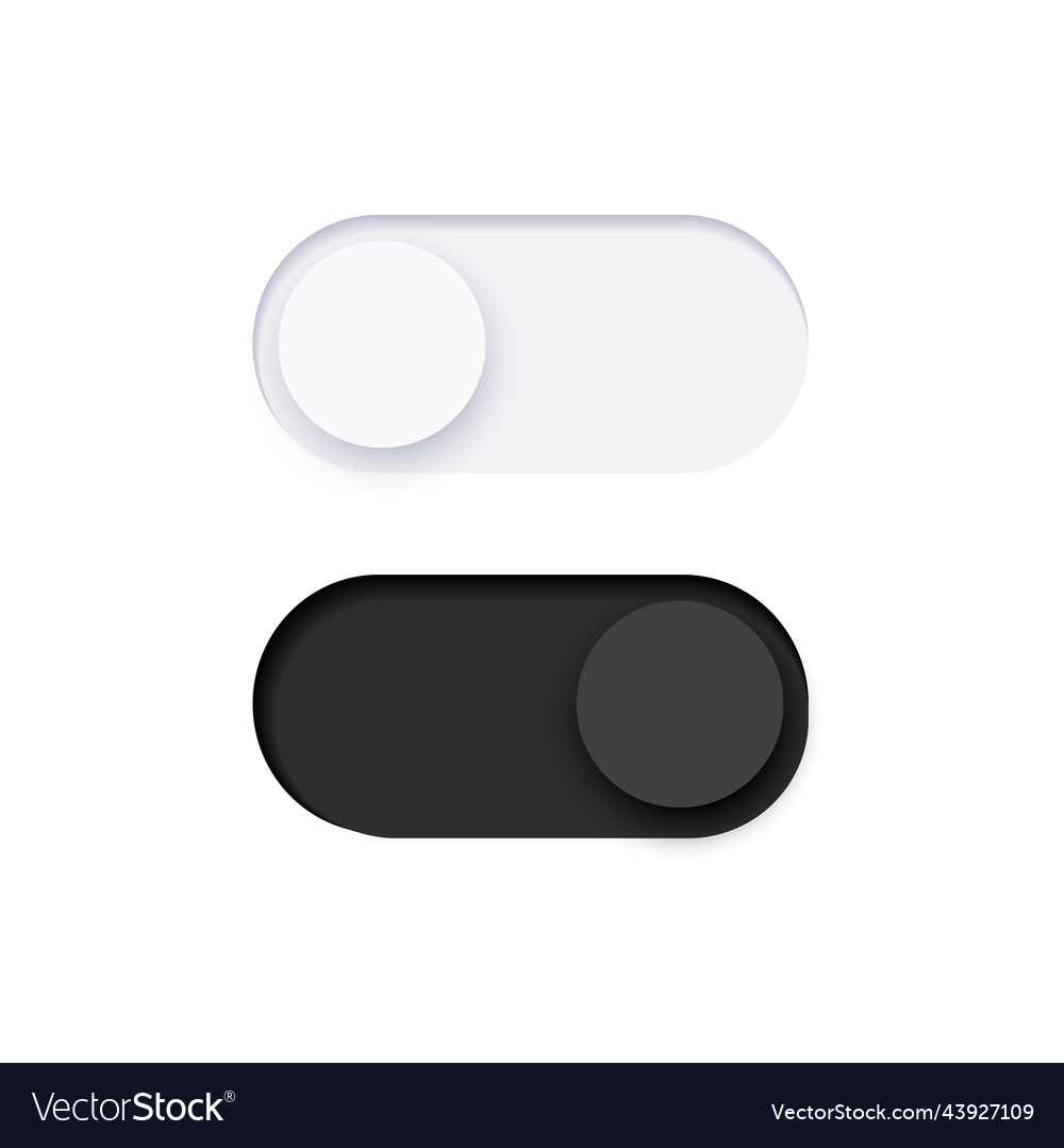 Toggle button icon vector image Toggle button icon
