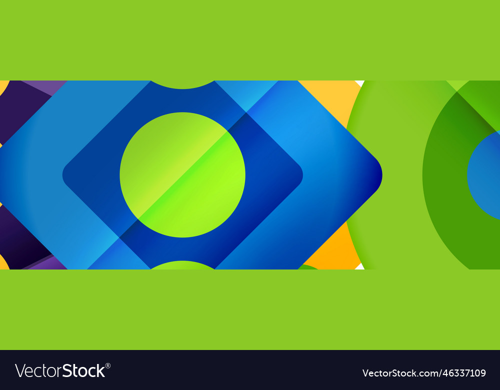Triangles and circles abstract background vector image Triangles and circles abstract background