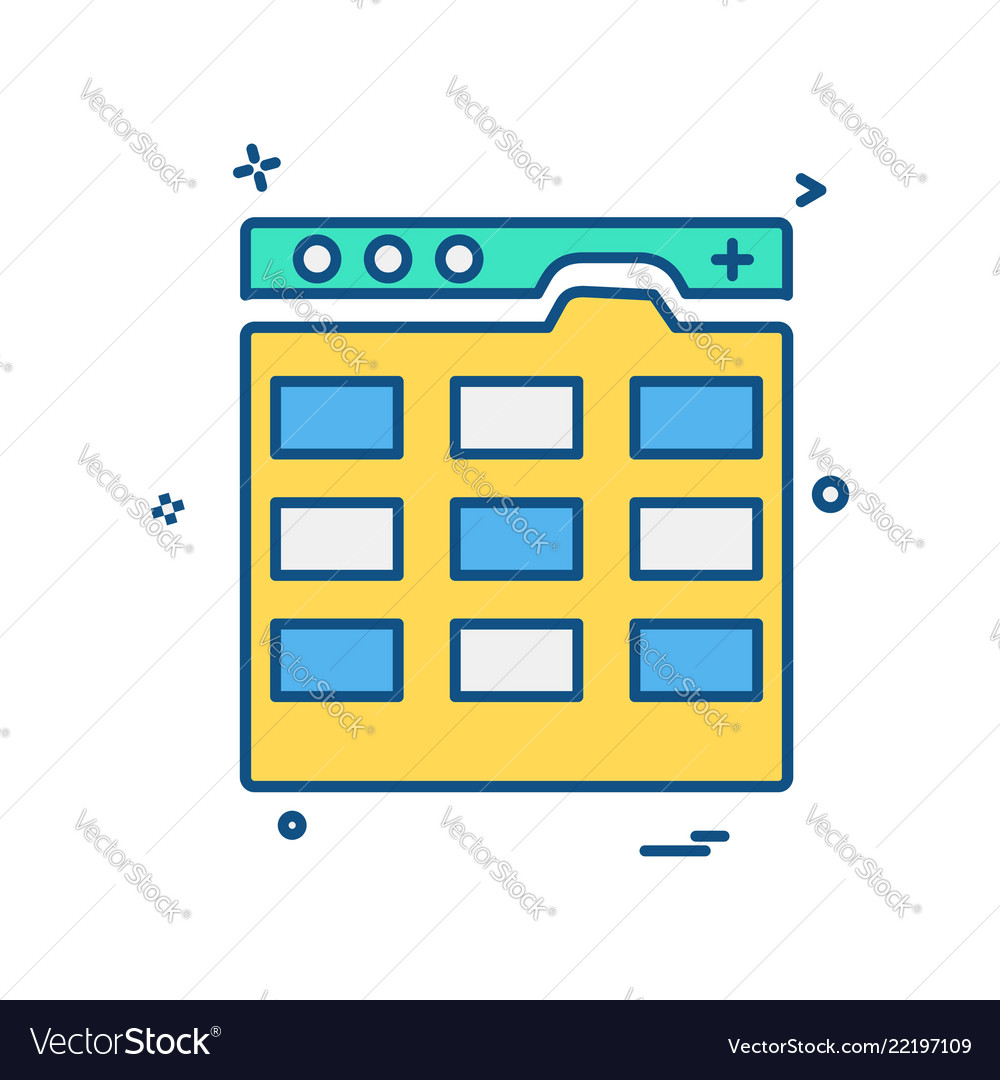 Web layouts icon design