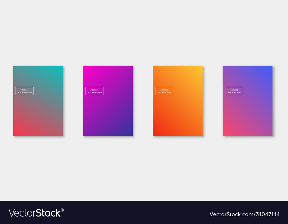 Abstract gradient backgrounds template minimal vector image Abstract gradient backgrounds template minimal