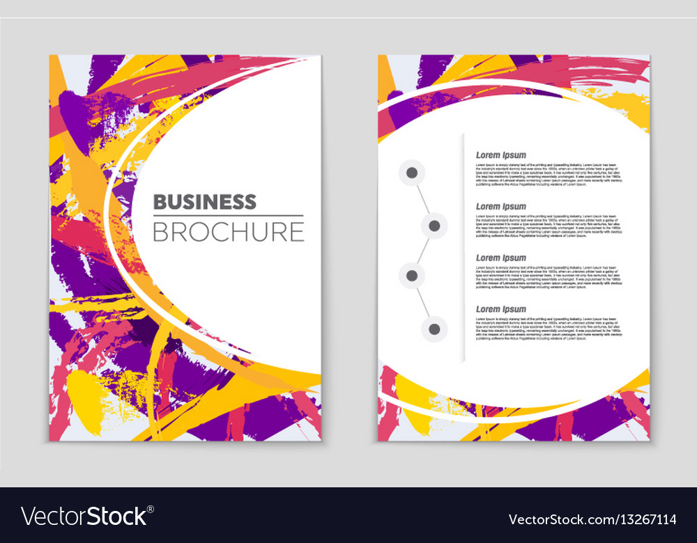 Abstract layout background set for art