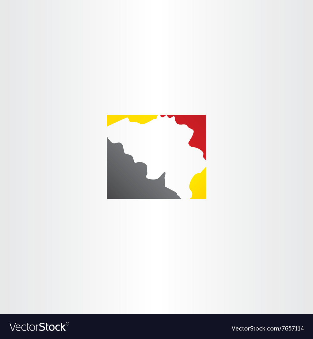 Belgium map logo icon