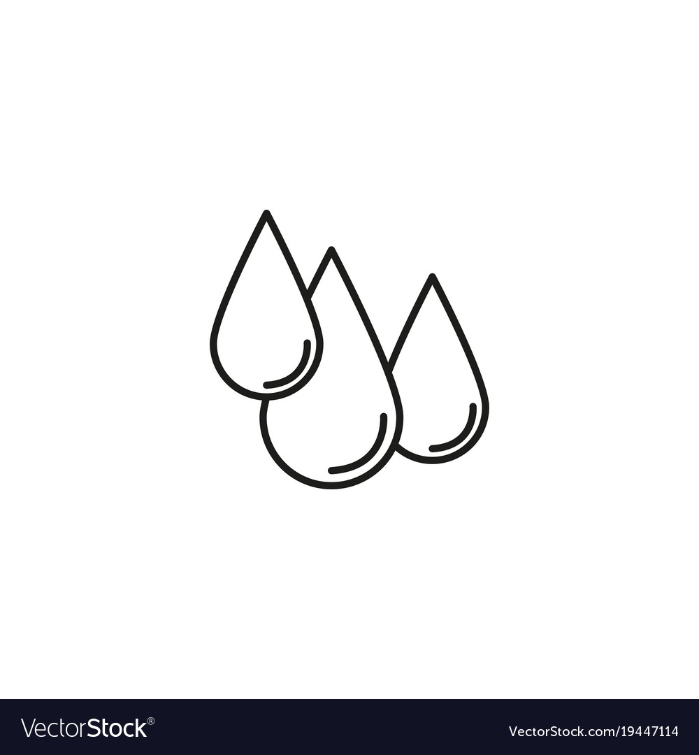 Drops icon Royalty Free Vector Image - VectorStock