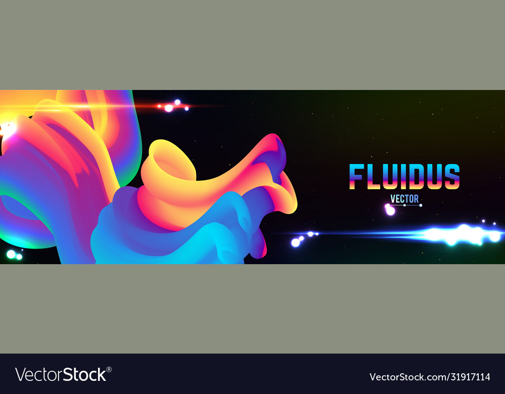 Fluid colorful gradient background modern