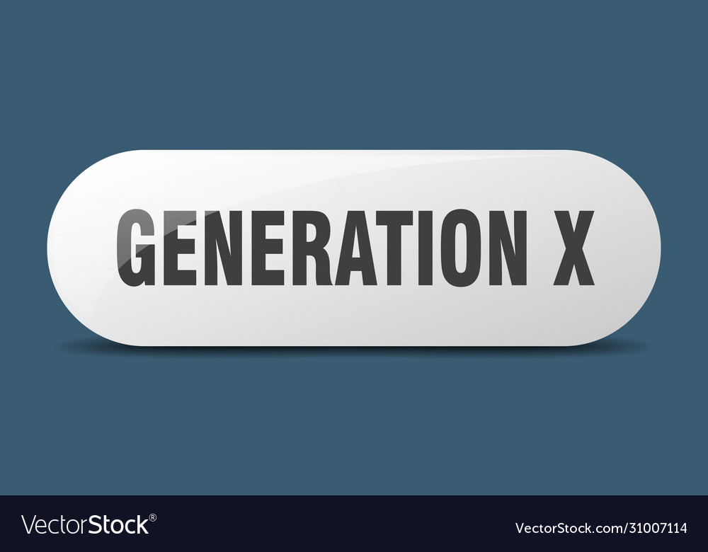 Generation x button sign key push