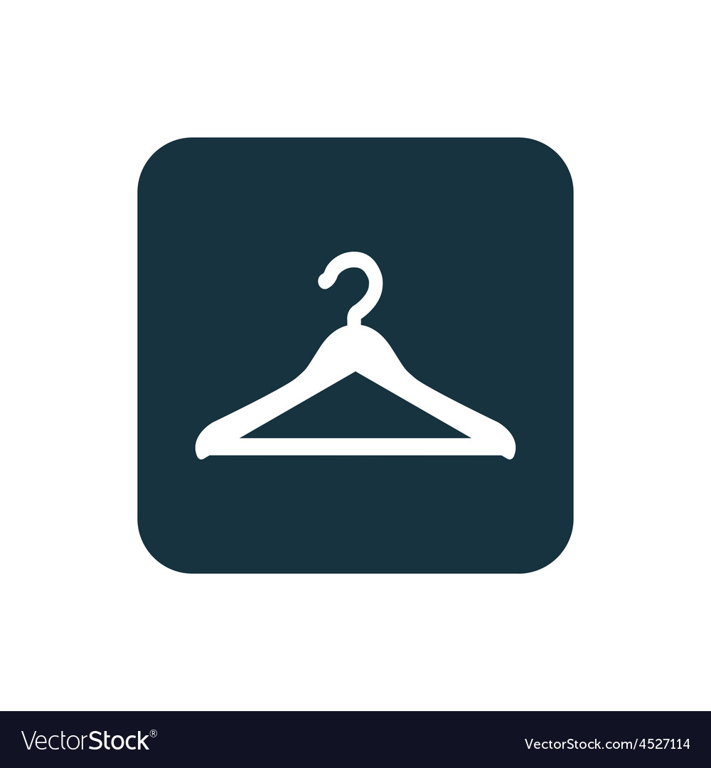 Hanger icon rounded squares button