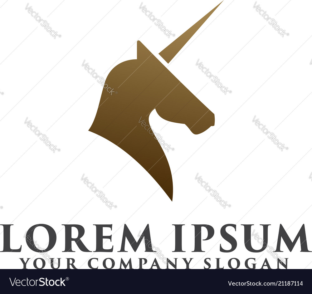 Horse logo design concept template