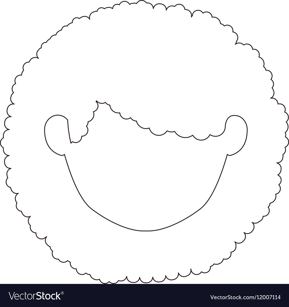 Isolated girl head design Royalty Free Vector Image