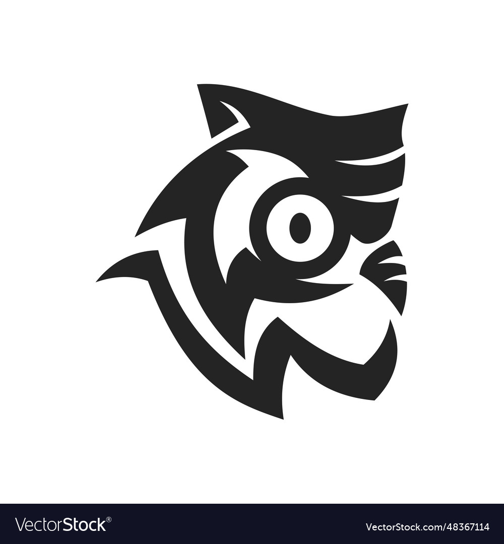 Owl logo template isolated brand identity icon