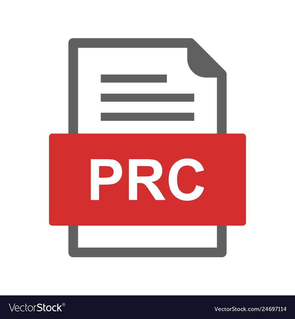 Prc file document icon