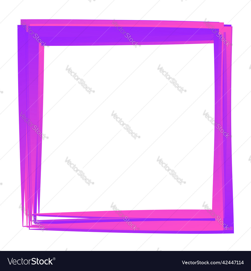 Random quadratische Kontur Rahmen Randelement