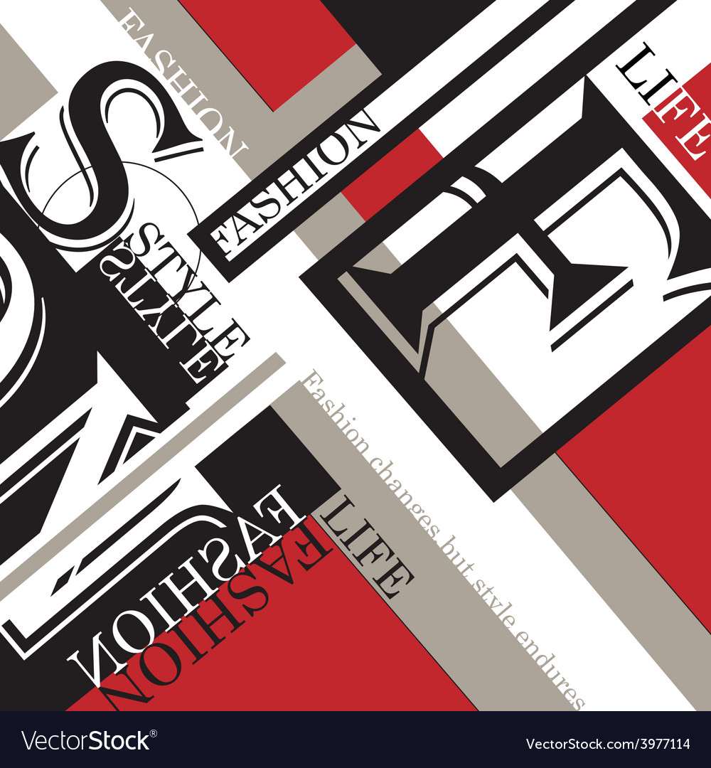 Red Typography Background