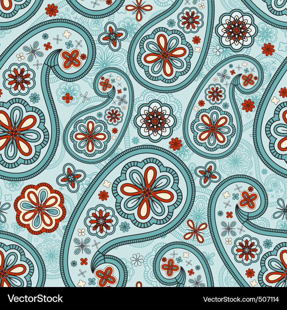 Seamless pattern in eastern style Royalty Free Vector Image