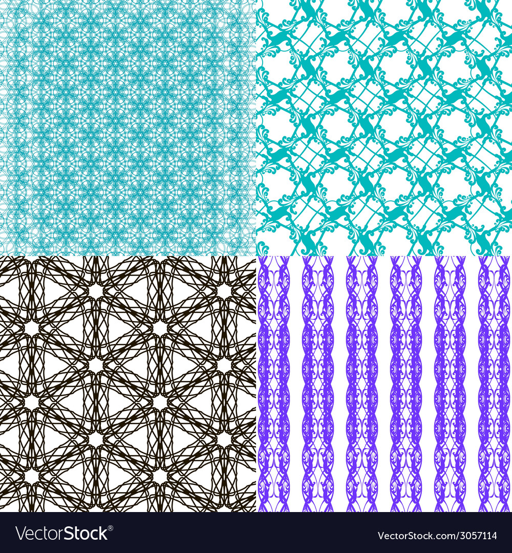 Set of pattern modern stylish texture repeating