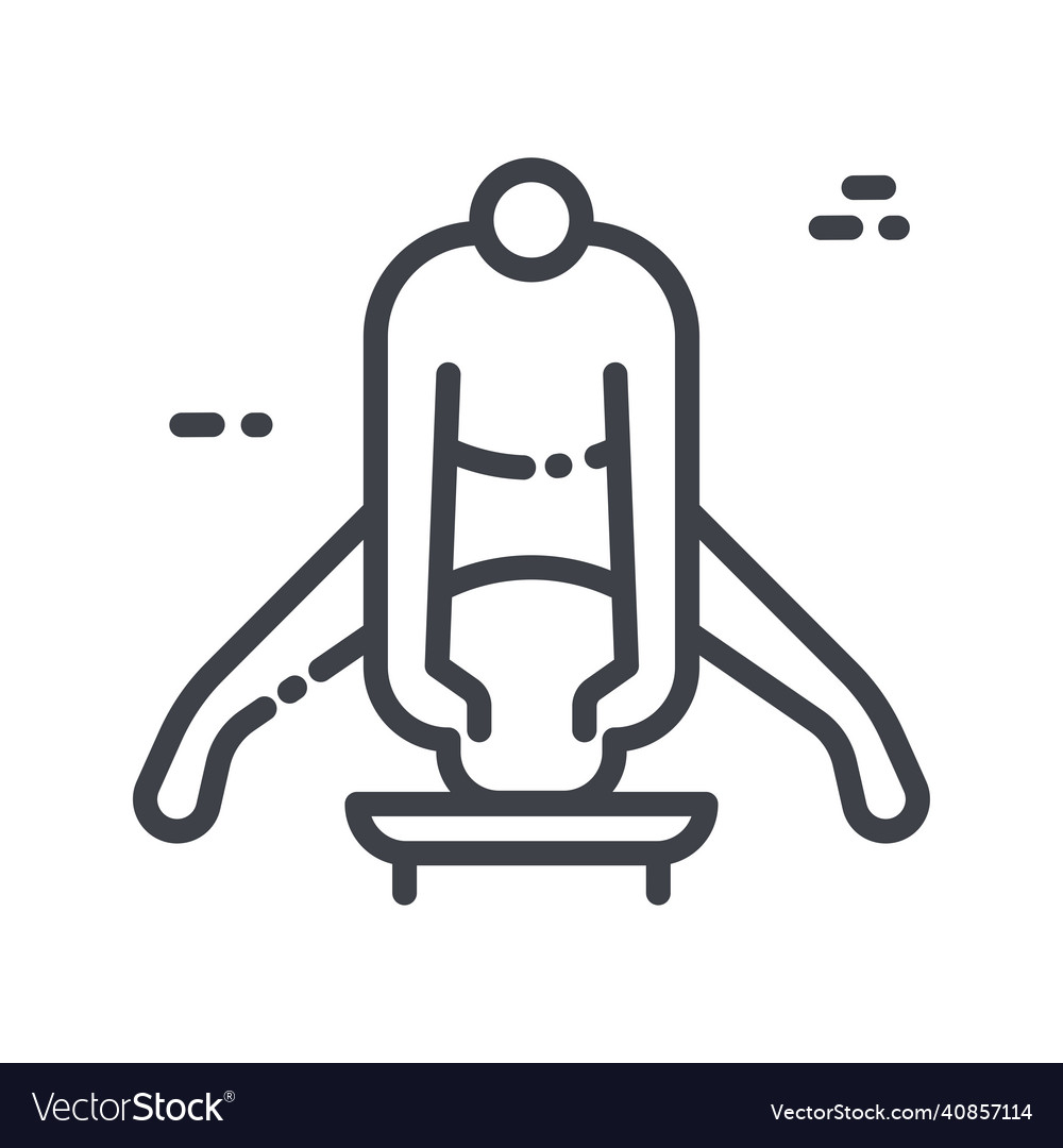 Skeleton line icon isolated on transparent