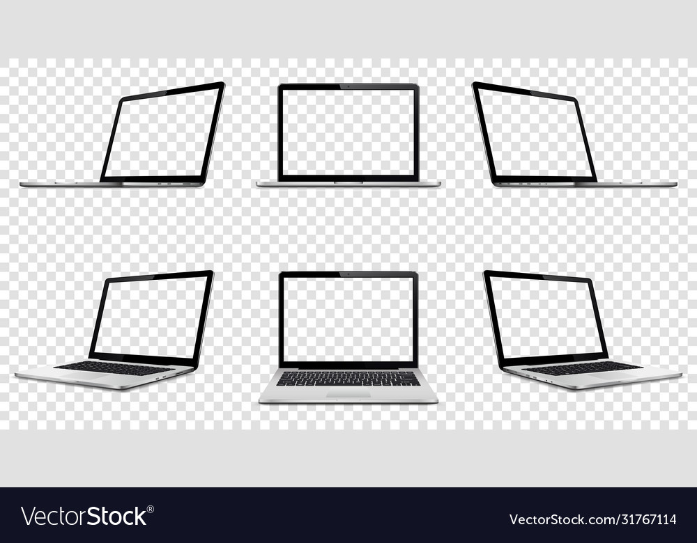 Transparente Laptop-Anzeige
