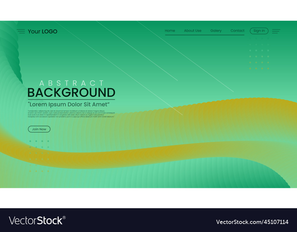 Website landing page fluid background image vector image Website landing page fluid background image