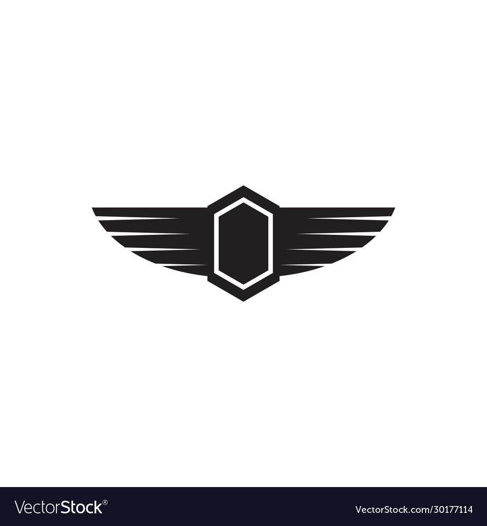 Wings logo design inspiration template Royalty Free Vector