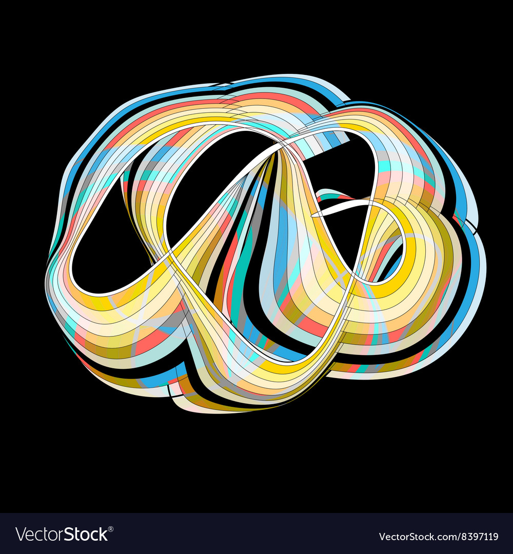 Abstract colorful element