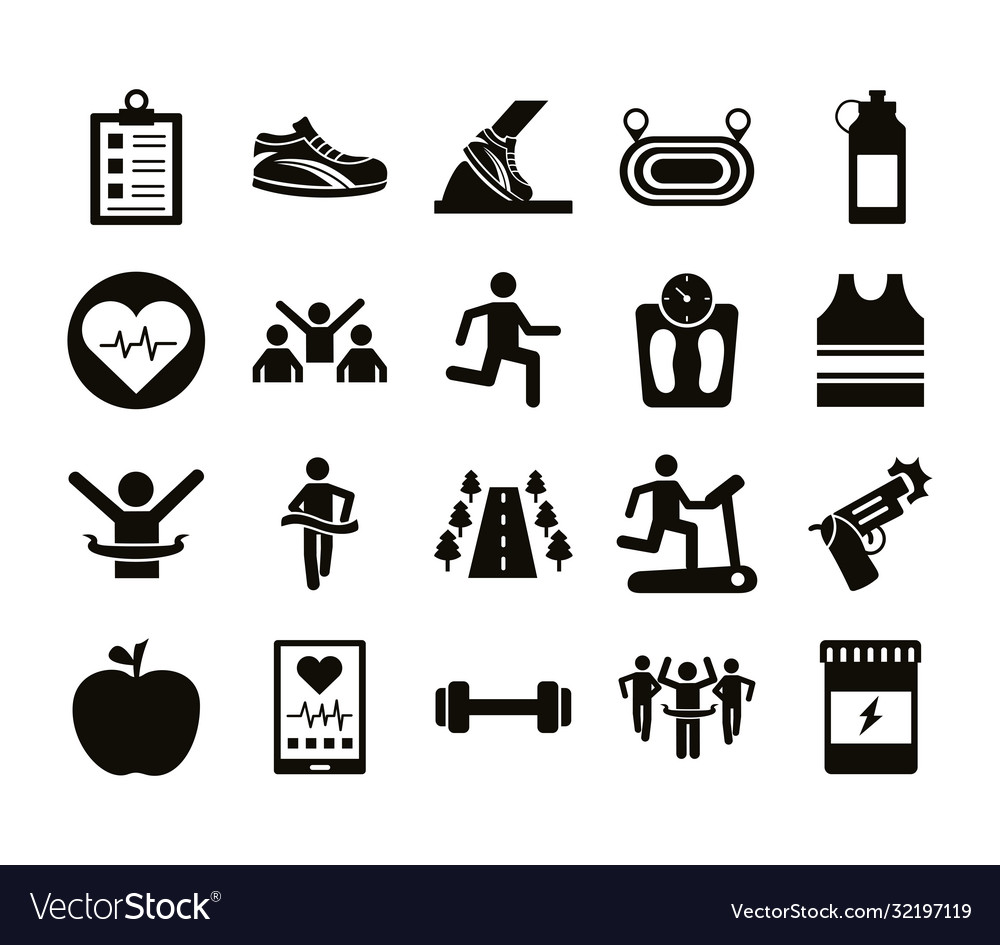Bundle runners and tracks set icons