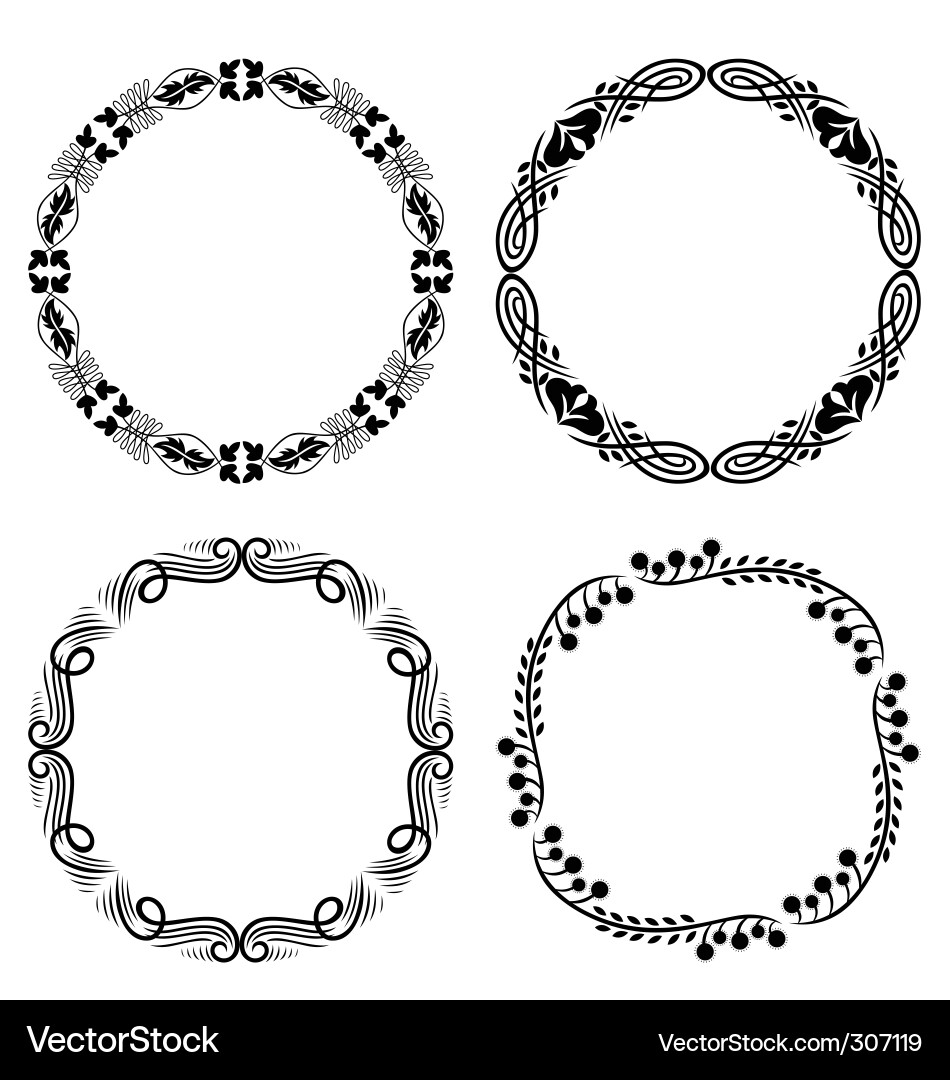 Decorative monogram Royalty Free Vector Image - VectorStock