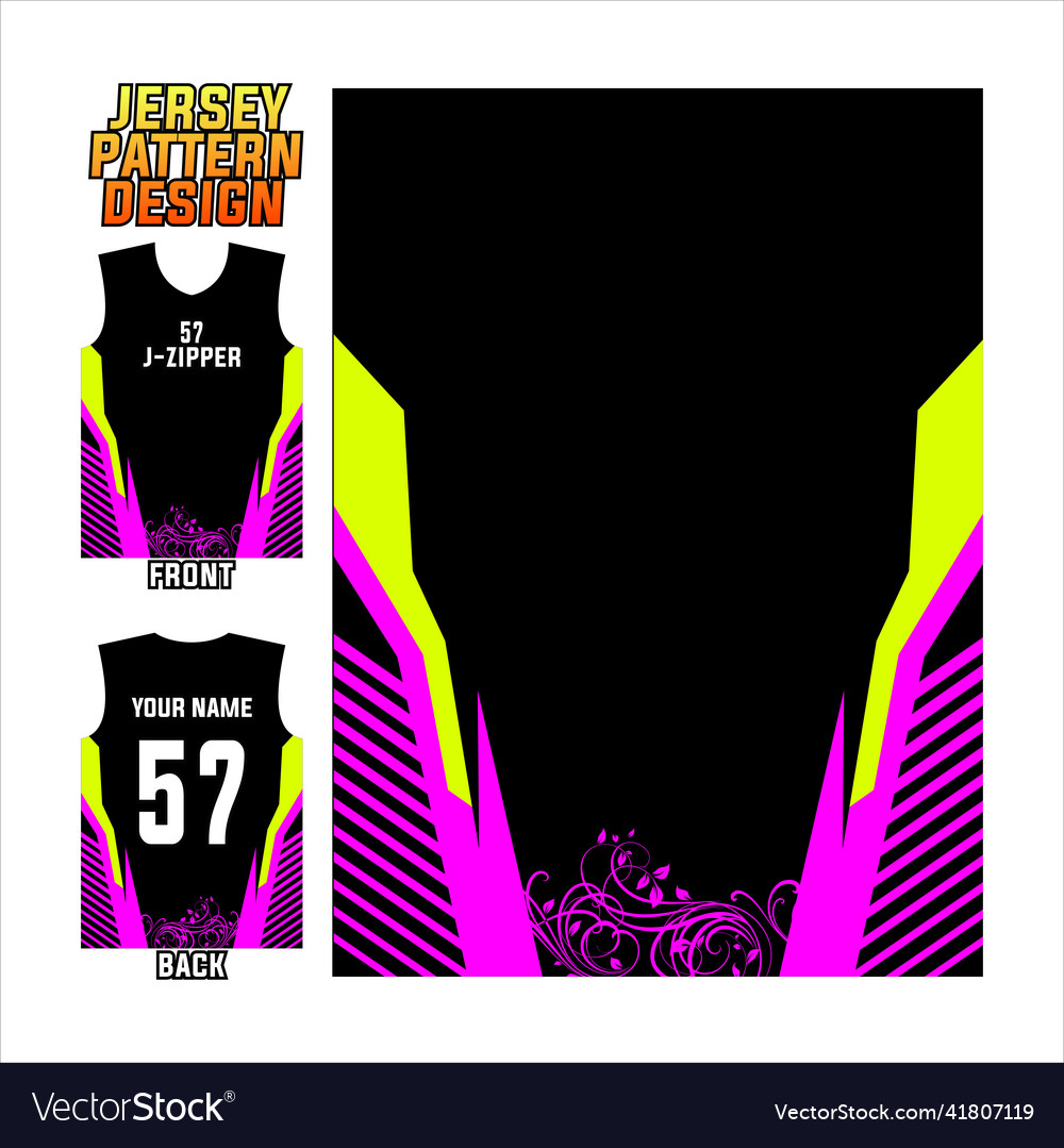 Jersey printing design pattern Vector Image Jersey printing design pattern