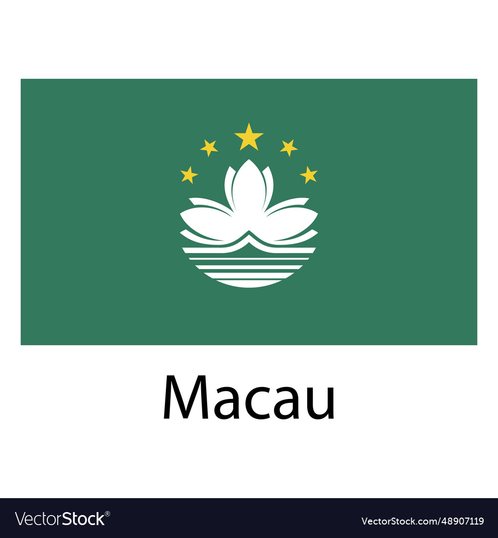 Nationale Flagge von Macau