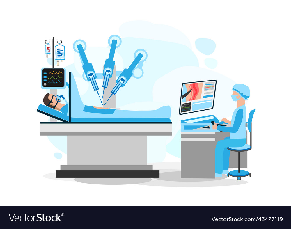 Modern surgery Royalty Free Vector Image - VectorStock