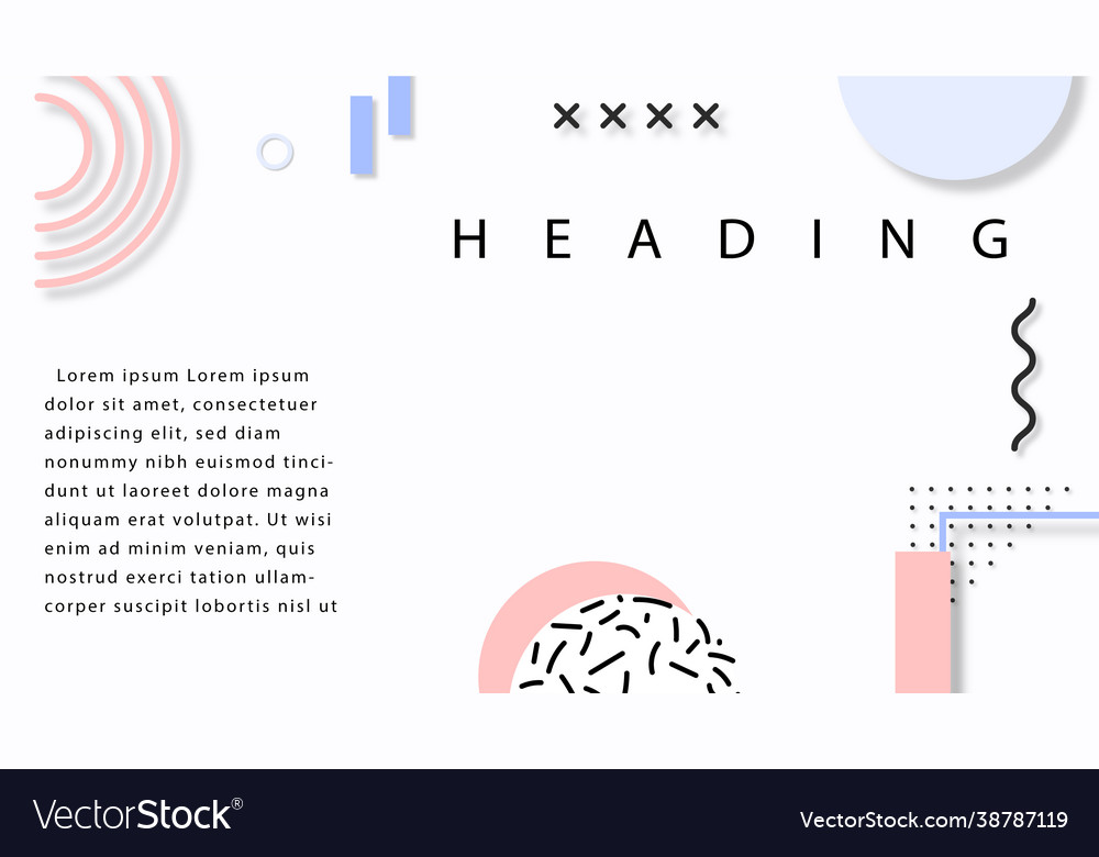 pastel-neo-memphis-presentation-template-vector-image