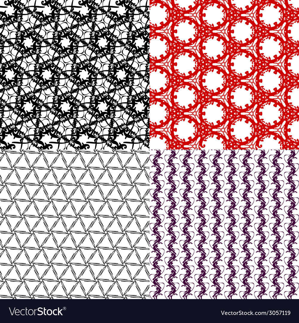 Set of pattern modern stylish texture repeating