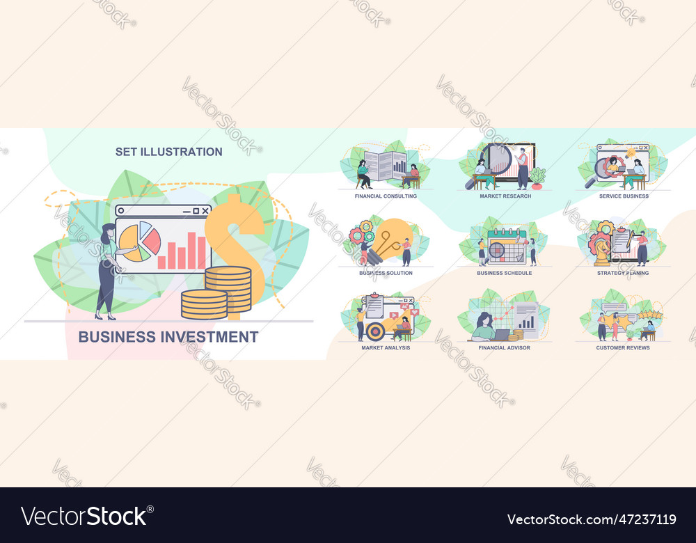 Set of web page design templates for business vector image Set of web page design templates for business