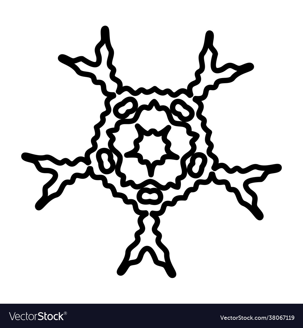 Snowflake Royalty Free Vector Image - VectorStock