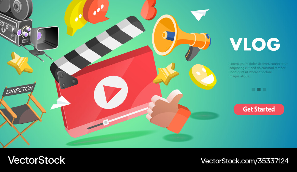 3d isometric flat conceptual Royalty Free Vector Image