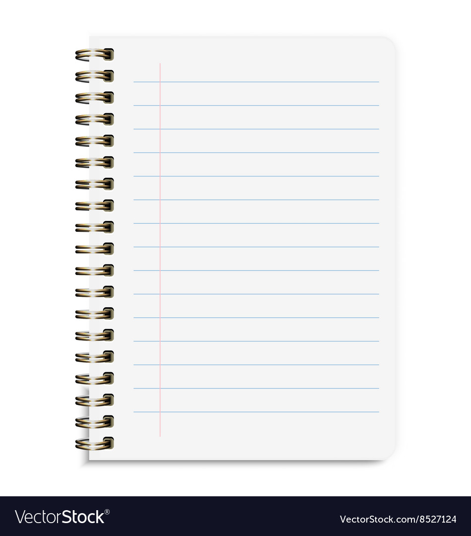 A5 Notebook with Line Spiral Binding