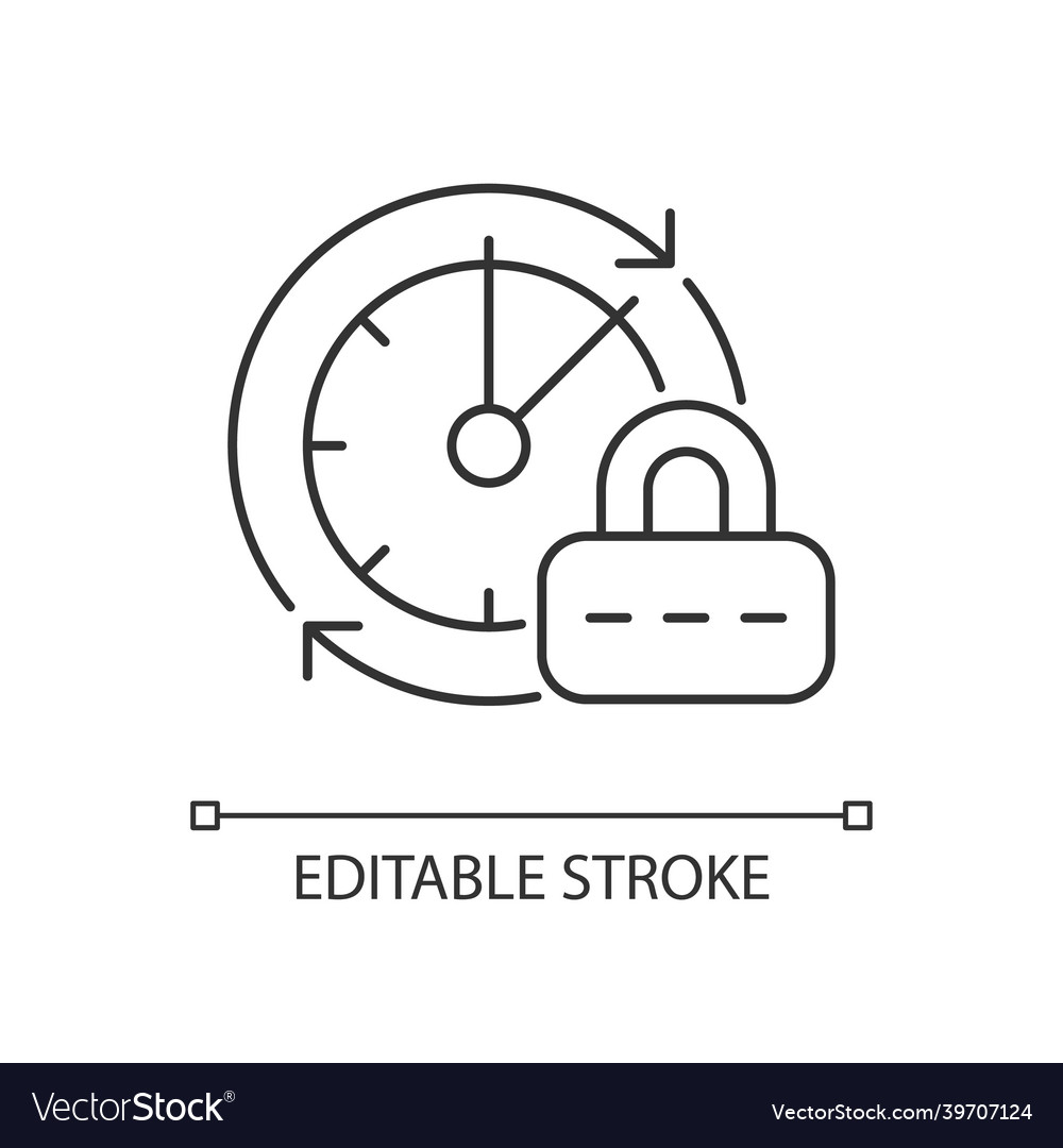 Change password linear icon