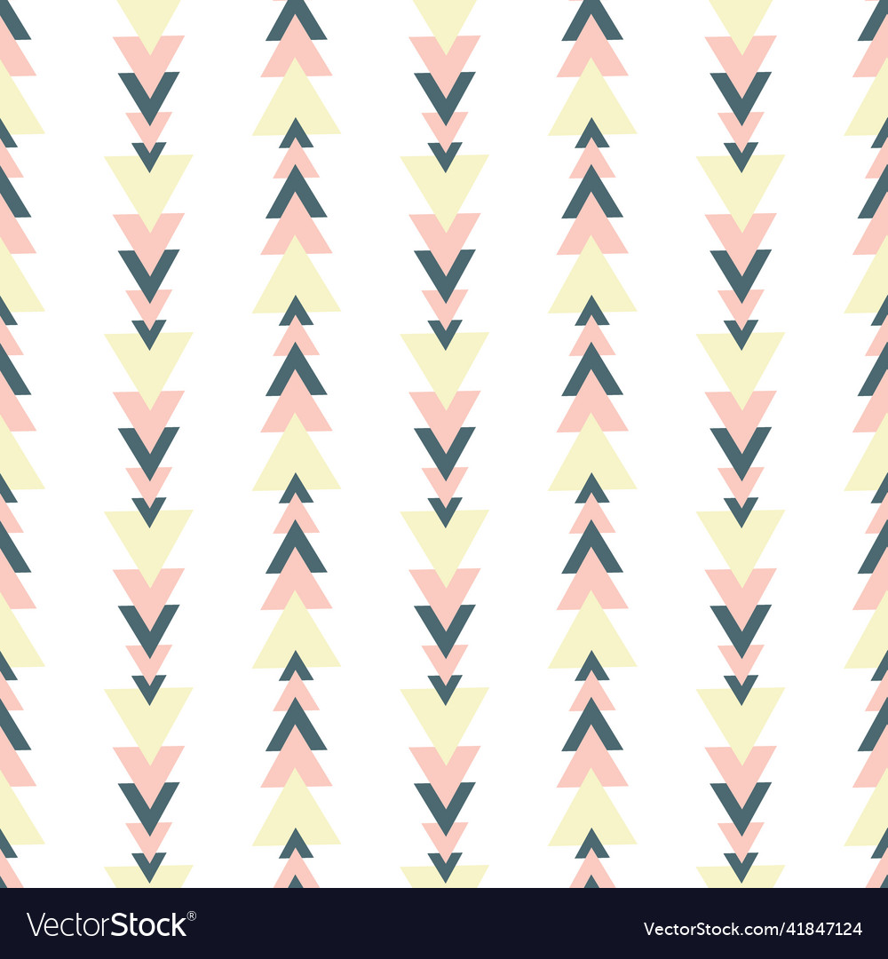 Fun triangular stripes seamless pattern