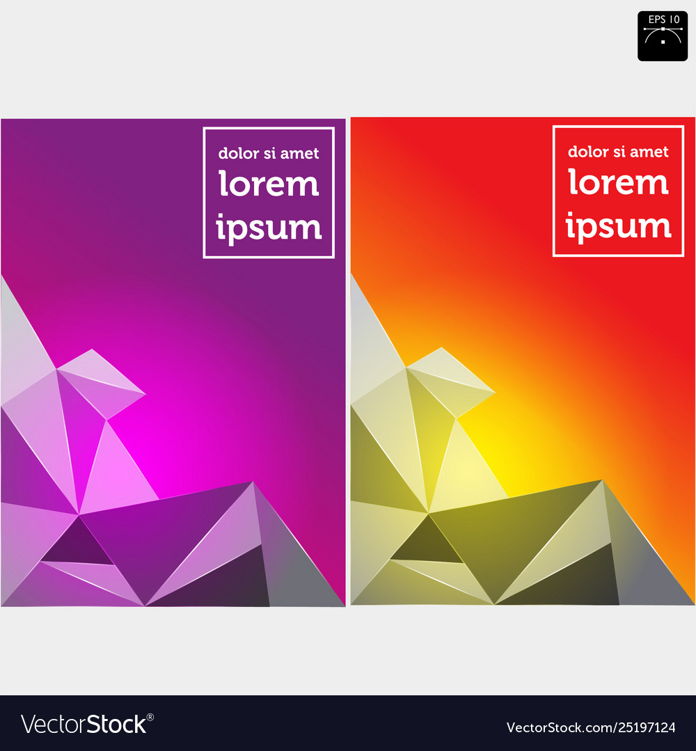 Modern abstract triangular background