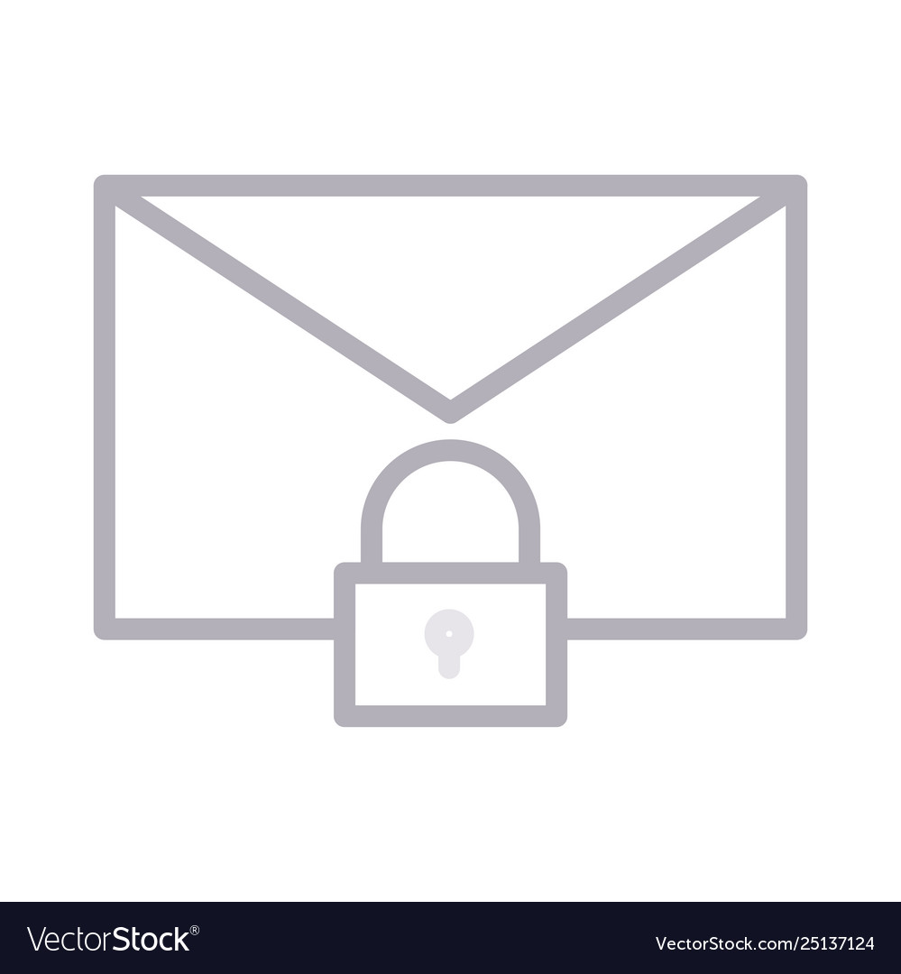 Secure email Vector Image Secure email