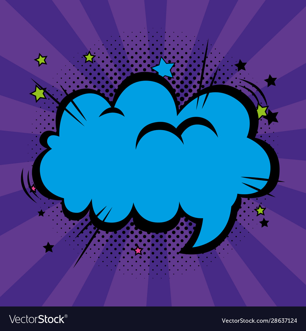 Speech bubble pop art style